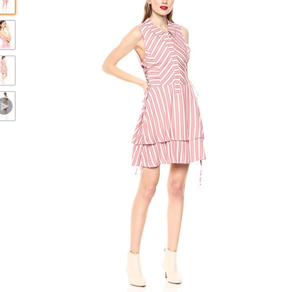 🌺BCBGeneration Women's Striped Side Lace Dress